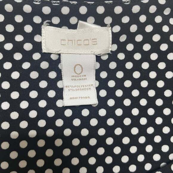Polka-Dot Top Chicos Size 0 - Picture 3 of 4